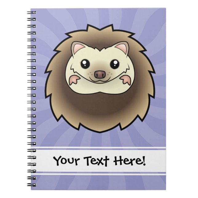 Cuaderno Erizo Pygmeo de Dibujos Animados (Frente)