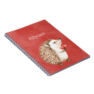 Cuaderno Erizo Rojo Lindo
