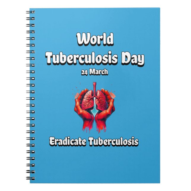 Cuaderno Erradicar la tuberculosis. Día Mundial de la TBC,  (Frente)