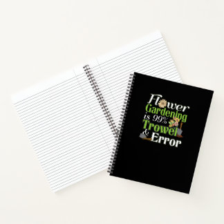 Cuaderno Error de Trowl de jardinería de flores - Gardener 