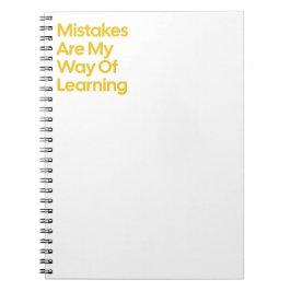 Cuaderno Errores son mi forma de aprender