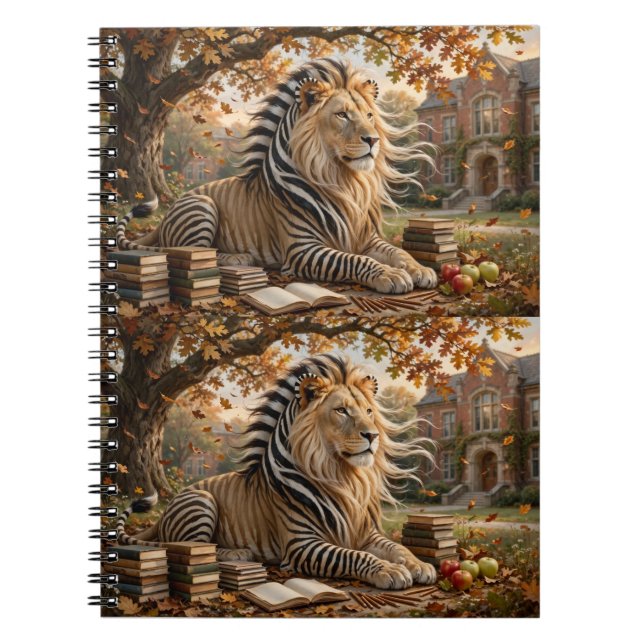 Cuaderno Erudito de otoño del Bosque Dorado (Frente)