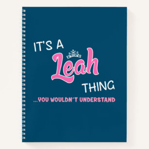 Cuaderno Es algo de Leah que no entenderías