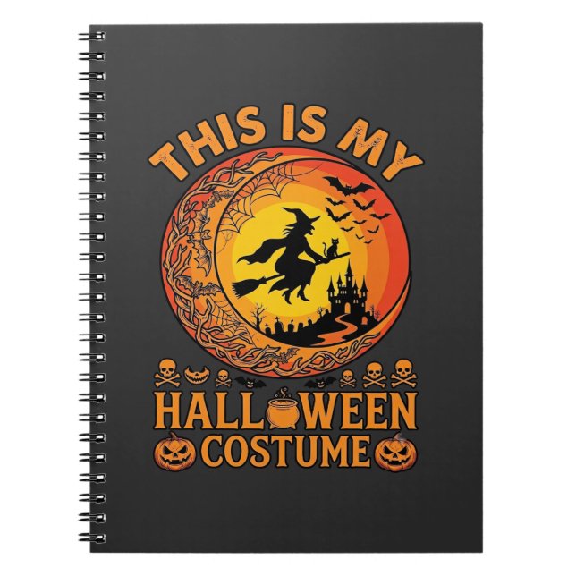 Cuaderno Es caldero de castillo de bruja del disfraz de Hal (Frente)