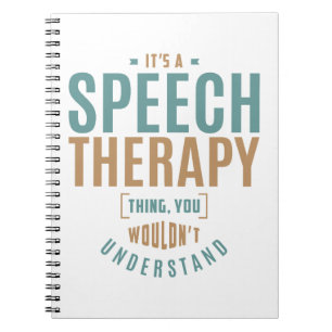 Cuaderno Es cosa de la terapia del habla. Ideas de regalo