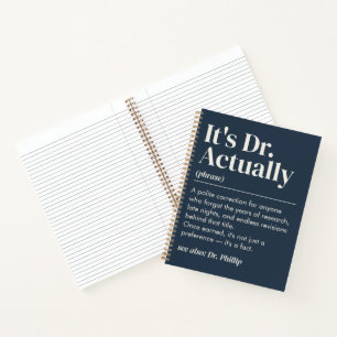 Cuaderno Es Dr. Realmente Definición Graduación Navy