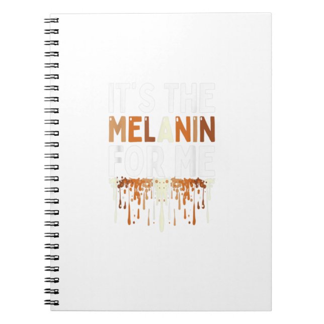 Cuaderno Es El Melanin Para Mí Melanated Black History Mo (Frente)