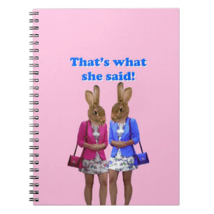 Cuaderno Es gracioso que eso es lo que dijo en el texto