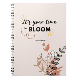 Cuaderno Es hora de florecer el planificador botánico de or
