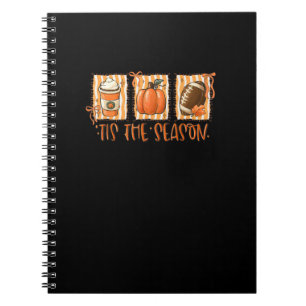 Cuaderno Es La Temporada Calabaza De Fútbol Americano Día D