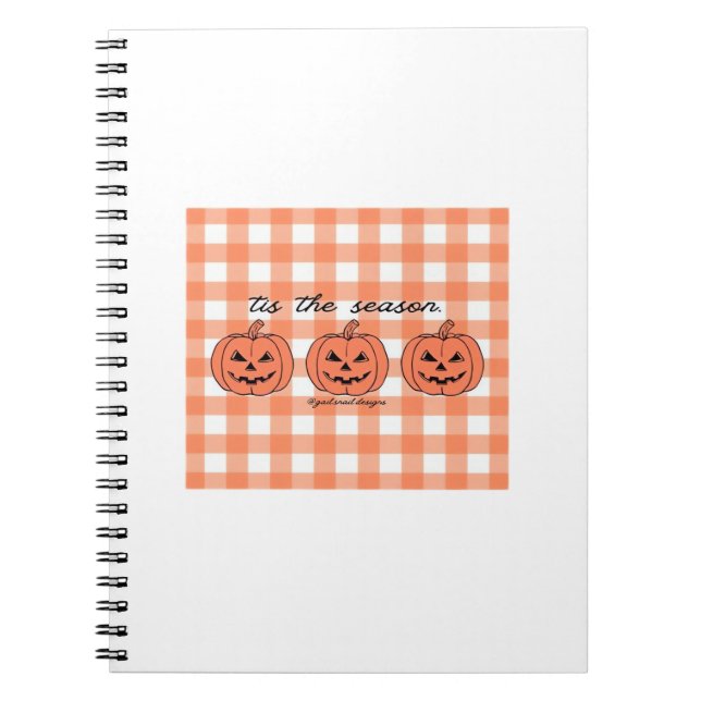 Cuaderno Es La Temporada Clásico Diseño Divertido (Frente)