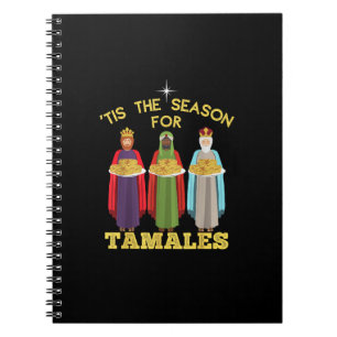 Cuaderno Es la temporada de tamales divertida Navidad mexic