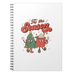 Cuaderno Es La Temporada Retro Navidad 70s 80s Vintage Gro