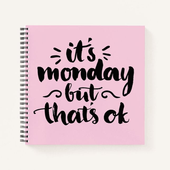 Cuaderno Es lunes pero está bien (Anverso)