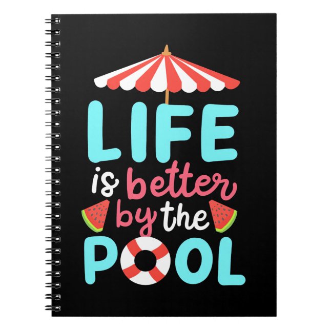 Cuaderno Es Mejor Nadar Junto A La Piscina (Frente)