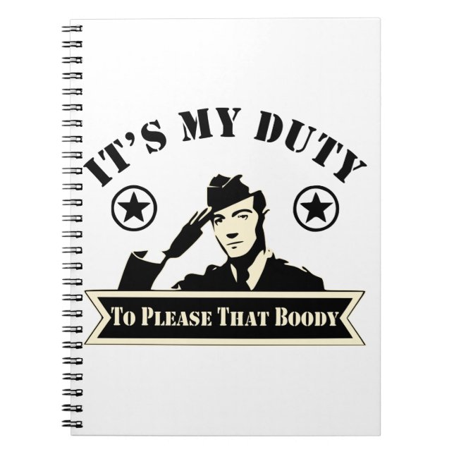 Cuaderno Es mi deber complacer a ese militar insensato. (Frente)