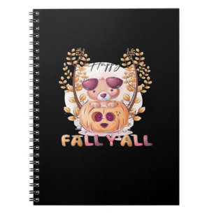 Cuaderno Es Otoño Y’all Calabaza Halloween Gato Otoño