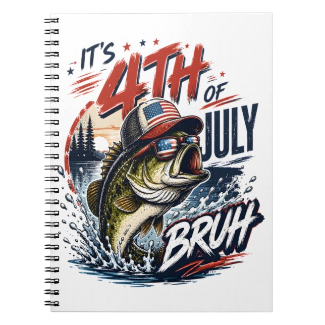 Cuaderno Es Pesca Bruta de Lubina del 4 de Julio (Frente)