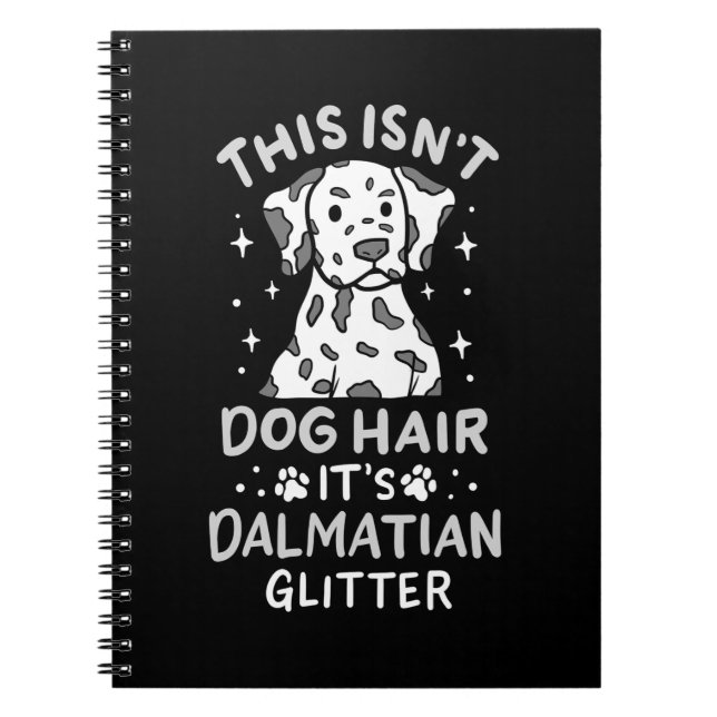 Cuaderno Es Purpurina De Perro Dalmatiano (Frente)