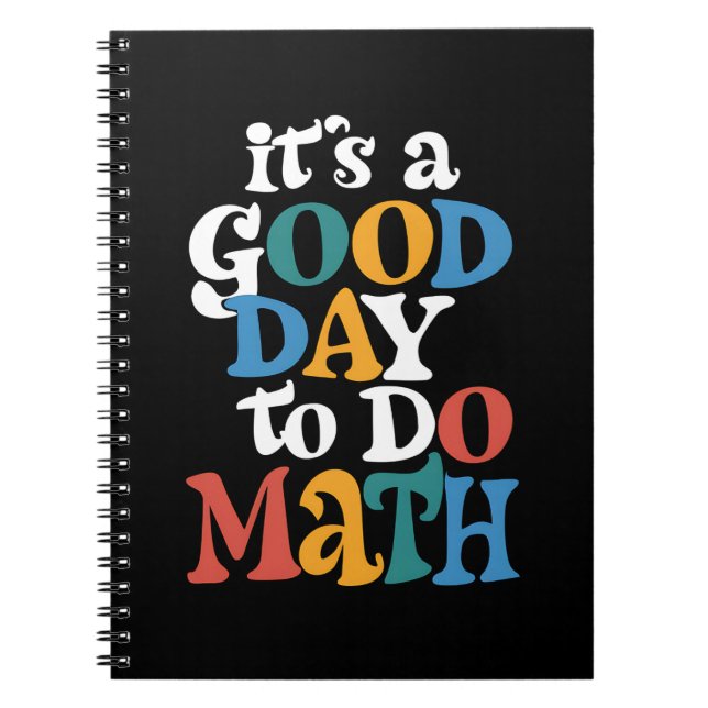 Cuaderno Es Un Buen Día Para Hacer Matemáticas Profesor Ins (Frente)
