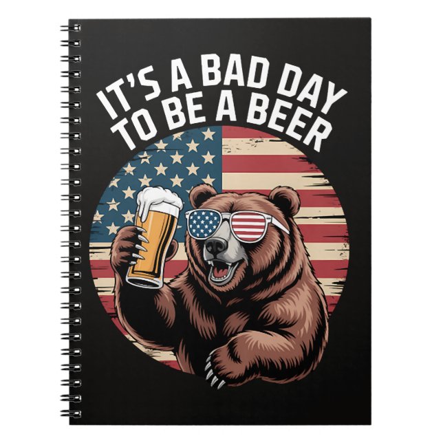Cuaderno Es un mal día para ser un oso (Frente)