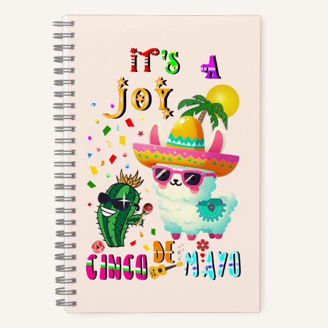 Cuaderno Es una alegría Cinco De Mayo (Anverso)