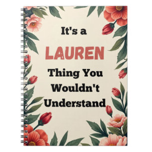 Cuaderno Es una Cosa de Lauren que No Entenderías