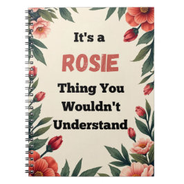 Cuaderno Es una Cosa de Rosie que No Entenderías