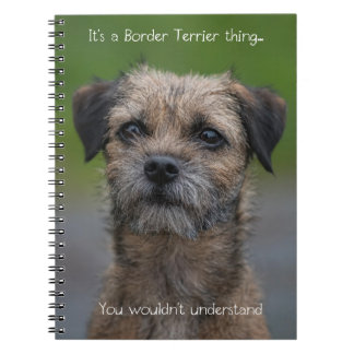 Cuaderno Es una cosa de Terrier de frontera