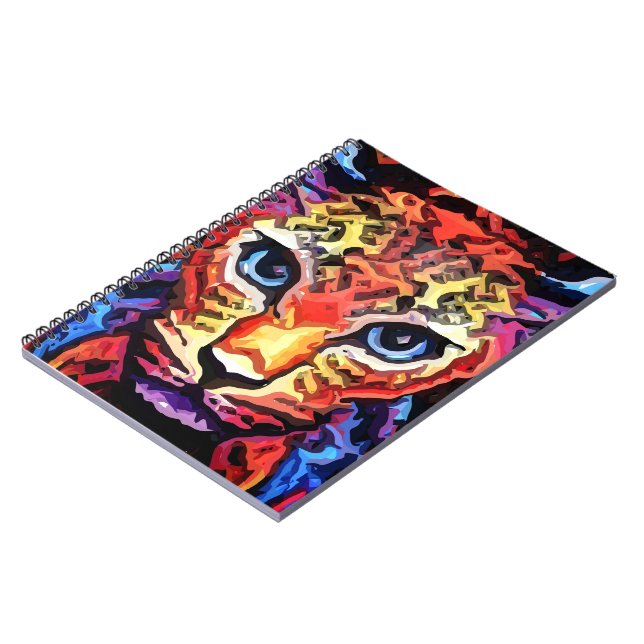 Cuaderno Esa Mirada Colorida de Leopardo  (Lado Izquierdo)