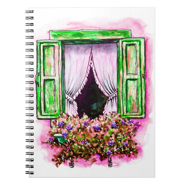 Cuaderno Esbozo acuarela tradicional de antaño (Frente)