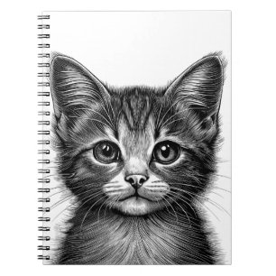 Cuaderno Esbozo adorable de gato joven