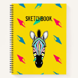 Cuaderno Esbozo amarillo cebra