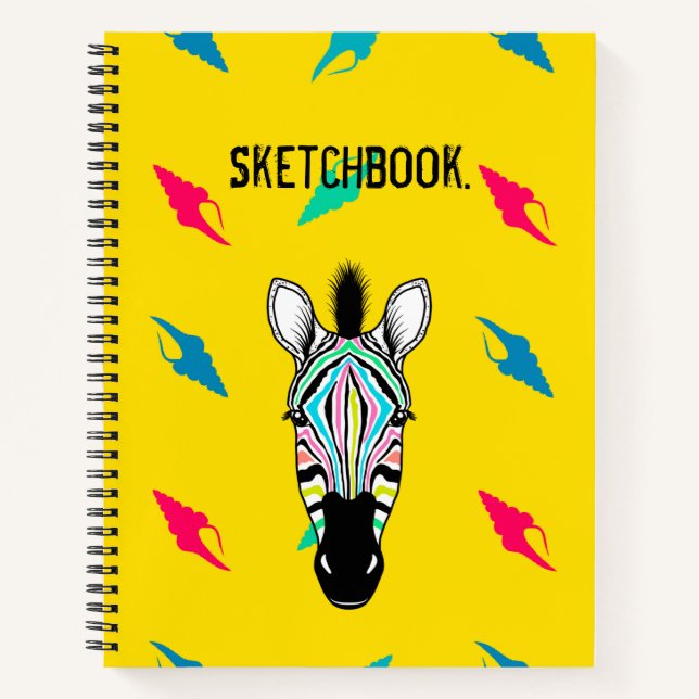 Cuaderno Esbozo amarillo cebra (Anverso)