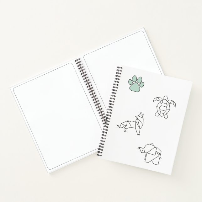 Cuaderno Esbozo de animales creativos (Interior)