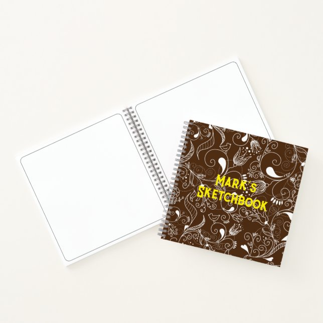 Cuaderno Esbozo de arte mandala personalizado (Interior)