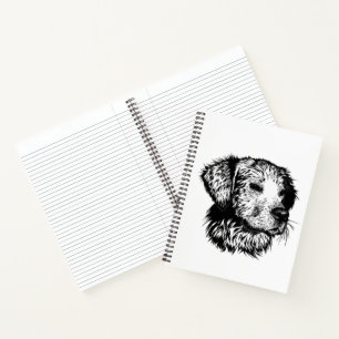 Cuaderno Esbozo de cabeza canina
