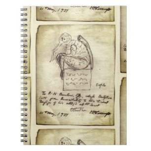 Cuaderno Esbozo de Cthulhu por Lovecraft