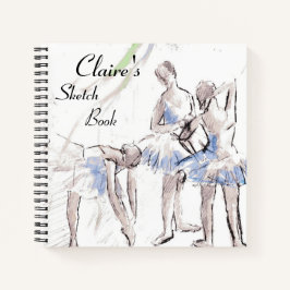 Cuaderno Esbozo de danza personalizado con ballet