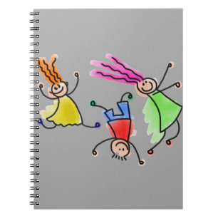 Cuaderno Esbozo de figuras Happy Stick de dibujo manual