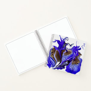 Cuaderno Esbozo De Flores De Iris Púrpura