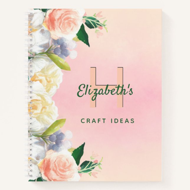 Cuaderno Esbozo de ideas de artesanía de florines de Rubor (Anverso)