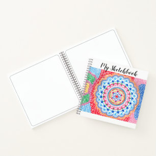 Cuaderno Esbozo de Mandala   título personalizado