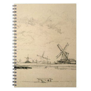 Cuaderno Esbozo de molinos de viento