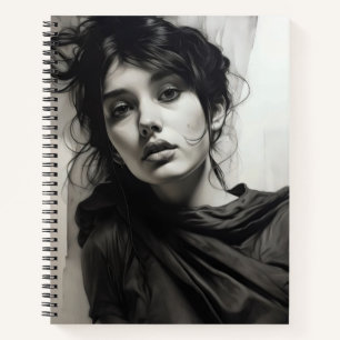 Cuaderno Esbozo de mujer hermosa