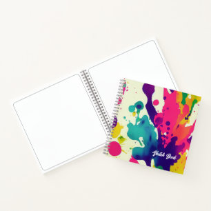 Cuaderno Esbozo de personalizado - Esplandor acuático de li