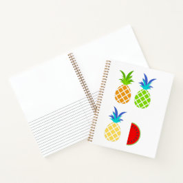 Cuaderno Esbozo de piña y alineado.