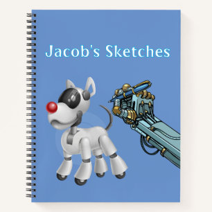 Cuaderno Esbozo de robots personales para niños