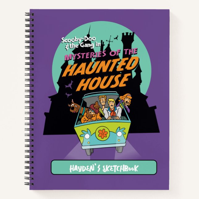 Cuaderno Esbozo De Scooby-Doo "Mysteris Of The Haunted Hous (Anverso)