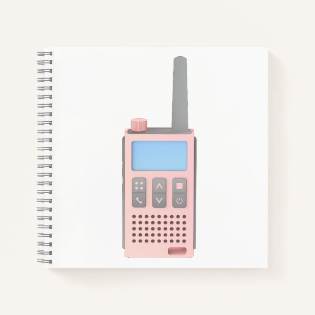 Cuaderno Esbozo de walkie talkie moderno (Anverso)